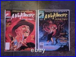A Nightmare On Elm Street #1, #2! Marvel Magazine. Hi-Grade! VF+