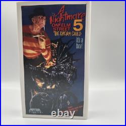 A Nightmare On Elm Street 1-5 VHS Lot MEDIA 1st Releases 80s Horror Clamshell