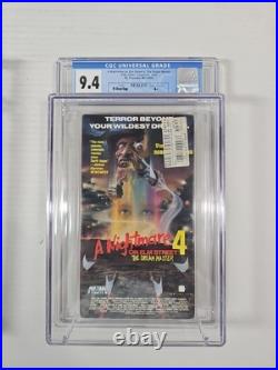 A Nightmare On Elm Street 1-6 1990 Sealed VHS CGC 9.4-9.8 Cert# 2001-2006 Lt 844