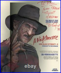 A Nightmare On Elm Street 2 Plastic 3d Poster Signed