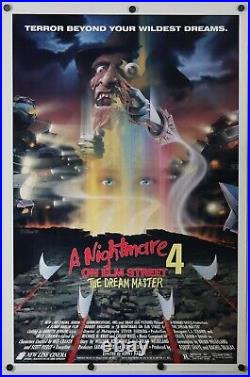 A Nightmare On Elm Street 4 Dream Master original movie poster 27x41 1988 ROLLED