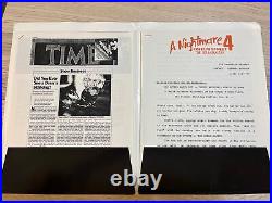 A Nightmare On Elm Street 4 Press Kit Freddy Krueger Dream Master Gloss Photos A Nightmare On Elm Street 4 Press Kit Freddy Krueger Dream Master Gloss Photos