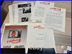 A Nightmare On Elm Street 4 Press Kit Freddy Krueger Dream Master Gloss Photos A Nightmare On Elm Street 4 Press Kit Freddy Krueger Dream Master Gloss Photos