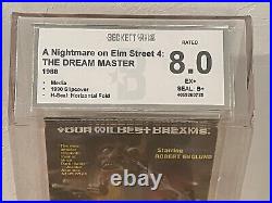 A Nightmare On Elm Street 4 The Dream Master Sealed VHS Beckett 8.0 Seal B+ IGS