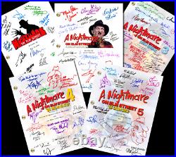 A Nightmare On Elm Street 5 Autograph Signed Scripts Collection Reprints, Freddy A Nightmare On Elm Street 5 Autograph Signed Scripts Collection Reprints, Freddy