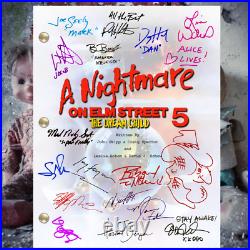 A Nightmare On Elm Street 5 Autograph Signed Scripts Collection Reprints, Freddy A Nightmare On Elm Street 5 Autograph Signed Scripts Collection Reprints, Freddy