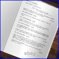 A Nightmare On Elm Street 5 Autograph Signed Scripts Collection Reprints, Freddy A Nightmare On Elm Street 5 Autograph Signed Scripts Collection Reprints, Freddy