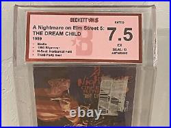 A Nightmare On Elm Street 5 The Dream Child Sealed VHS Beckett 7.5 Seal D First