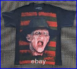 A Nightmare On Elm Street AOP NEW Shirt Size Large Freddy Krueger Horror Rare