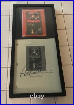 A Nightmare On Elm Street Autograph Script & DVD With COA and Frame