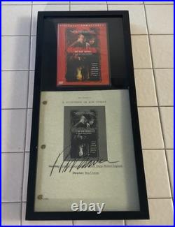 A Nightmare On Elm Street Autograph Script & DVD With COA and Frame