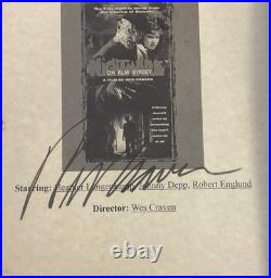 A Nightmare On Elm Street Autograph Script & DVD With COA and Frame