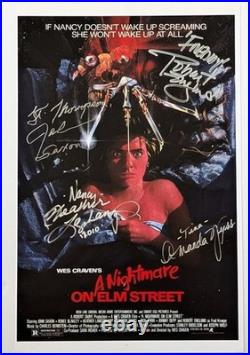 A Nightmare On Elm Street Cast Signed (4) Autographed 11x17 Poster A Nightmare On Elm Street Cast Signed (4) Autographed 11x17 Poster