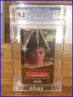 A Nightmare On Elm Street Cgc 9.2 -sealed Watermark 2nd Release 1987 Vhs