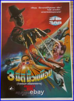 A Nightmare On Elm Street FREDDY'S DEAD Movie Poster Original 24x35 Thai Poster A Nightmare On Elm Street FREDDY'S DEAD Movie Poster Original 24x35 Thai Poster