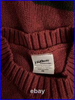 A Nightmare On Elm Street Freddy Krueger Latex Mask W Hat & Sweater Nwt