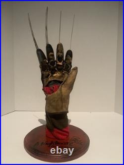 A Nightmare On Elm Street Freddy Krueger Metal Glove Display Stand Only
