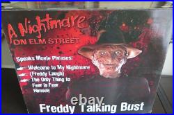 A Nightmare On Elm Street Freddy Krueger Talking Bust Life-size In Box Neca Xtrs