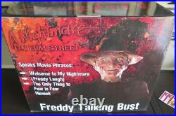 A Nightmare On Elm Street Freddy Krueger Talking Bust Life-size In Box Neca Xtrs