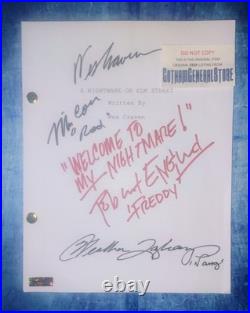 A Nightmare On Elm Street Hand Signed Script COA Robert Englund NO US TARIFFS