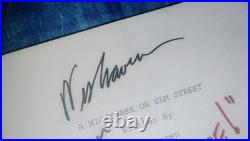 A Nightmare On Elm Street Hand Signed Script COA Robert Englund NO US TARIFFS