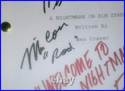 A Nightmare On Elm Street Hand Signed Script COA Robert Englund NO US TARIFFS