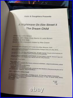 A Nightmare On Elm Street Hardcover Book Lot RARE 90s Original Freddy Krueger