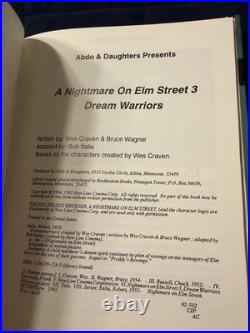 A Nightmare On Elm Street Hardcover Book Lot RARE 90s Original Freddy Krueger