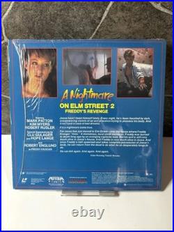 A Nightmare On Elm Street I & II Freddy Krueger Laserdisc Lot RARE Cover Horror