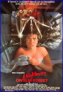 A Nightmare On Elm Street Rare Signed Movie Poster