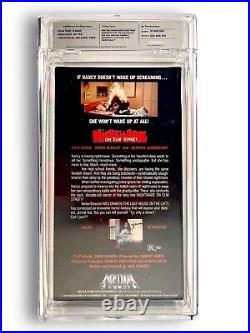 A Nightmare On Elm Street VHS 1984 Media Sealed 9.0 Rewind Graded CGC Full Box