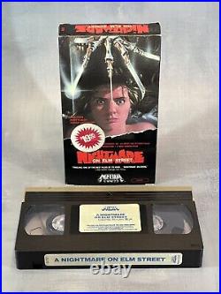 A Nightmare On Elm Street Vhs Media Video 1985 Silver Label Double Flaps Horror