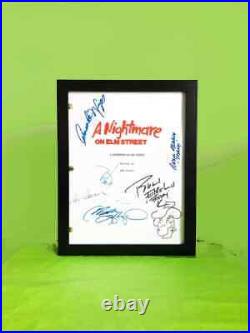 A Nightmare On Elm Street memorabilia Movie Script Johnny Depp Autographed