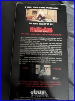 A Nightmare On Elm Street (vhs 1985) Media Video Double Flaps No Bar Code Horror