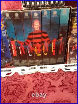 A Nightmare On Elmstreet Vhs Boxset, Dvd Set 1999, Plus 2 Loose Tapes Part 4,5 A Nightmare On Elmstreet Vhs Boxset, Dvd Set 1999, Plus 2 Loose Tapes Part 4,5