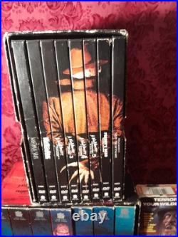 A Nightmare On Elmstreet Vhs Boxset, Dvd Set 1999, Plus 2 Loose Tapes Part 4,5 A Nightmare On Elmstreet Vhs Boxset, Dvd Set 1999, Plus 2 Loose Tapes Part 4,5