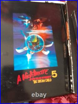 A Nightmare On Elmstreet Vhs Boxset, Dvd Set 1999, Plus 2 Loose Tapes Part 4,5 A Nightmare On Elmstreet Vhs Boxset, Dvd Set 1999, Plus 2 Loose Tapes Part 4,5