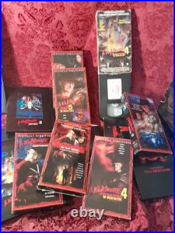 A Nightmare On Elmstreet Vhs Boxset, Dvd Set 1999, Plus 2 Loose Tapes Part 4,5 A Nightmare On Elmstreet Vhs Boxset, Dvd Set 1999, Plus 2 Loose Tapes Part 4,5