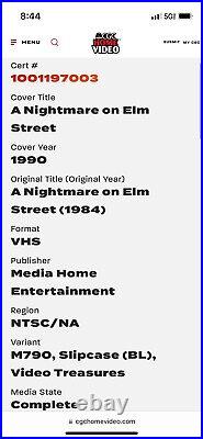 A Nightmare on Elm Street 1990 Complete CGC 8.5