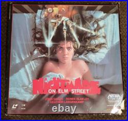 A Nightmare on Elm Street 1 Laserdisc Horror Movie, Sleeve & Disc, 1985. Freddy