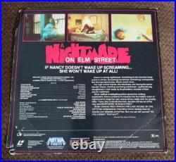 A Nightmare on Elm Street 1 Laserdisc Horror Movie, Sleeve & Disc, 1985. Freddy