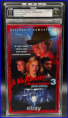 A Nightmare on Elm Street 3 Dream Warriors VHS Tape Sealed IGS 10 10 Epic Gold