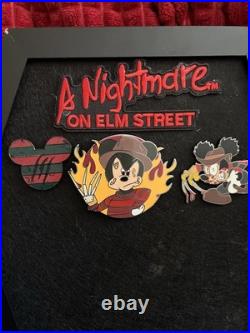 A Nightmare on Elm Street 3 Pc Pin Set Mickey Mouse Mashup Fanatsy