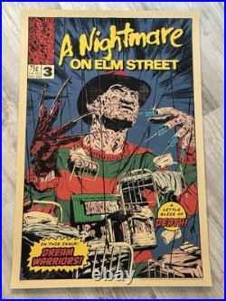 A Nightmare on Elm Street 3 Print Poster by Johnny Dombrowski Art Mondo Horror