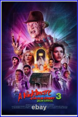 A Nightmare on Elm Street 3 Rich Davies Movie Poster Giclee Print 24x36 Mondo A Nightmare on Elm Street 3 Rich Davies Movie Poster Giclee Print 24x36 Mondo