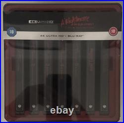 A Nightmare on Elm Street (4K UHD. Blu-ray) 7-Film UK Steelbook Collection NEW