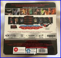 A Nightmare on Elm Street (4K UHD. Blu-ray) 7-Film UK Steelbook Collection NEW