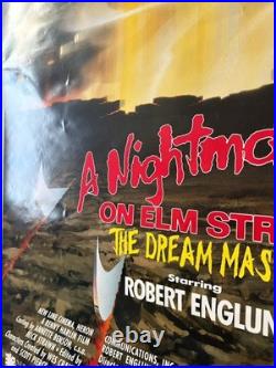 A Nightmare on Elm Street 4 Dream Masters Original Movie Poster 27x40 VTG 1988