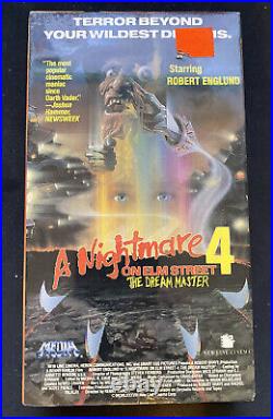 A Nightmare on Elm Street 4 The Dream Master VHS new and sealed 1988 Media