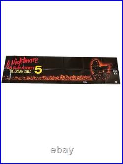 A Nightmare on Elm Street 5 Dream Child RARE 1989 VHS Video Store Banner Poster
